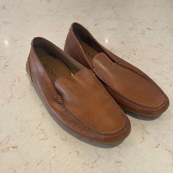 Aldo tan loafers SZ 10 - Picture 1 of 8